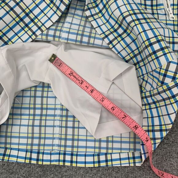 Nivo NVO Skort Women 8 Blue Multi Plaid Lightweight Stretch Lined Golf Tennis - Picture 7 of 12